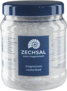 Zechsal Magnesium Badmiddel Voetbadzout 750 GR Pure magnesium badkristallen Effectieve magnesium opname via de voeten Zuivert de huid ook bij schimmelproblemen