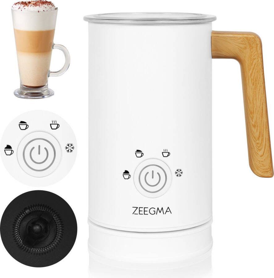 Zeegma Milkee Elektrische Melkopschuimer 240ml 500W voor koffie melk
