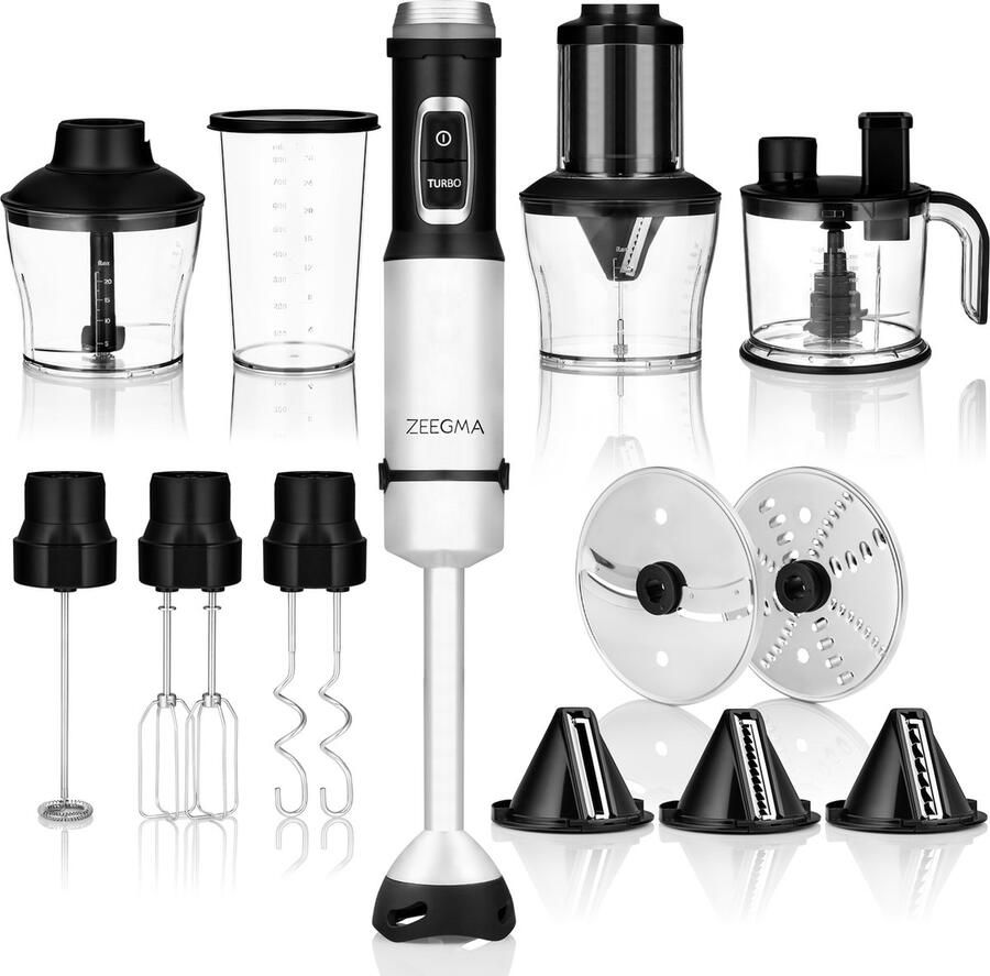 Zeegma Handy Chef SET Staafmixer 1500W Set 7in1 Turbofunctie