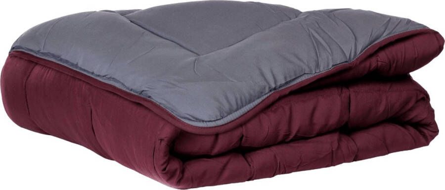 Zelesta Easybed Paars & Antraciet 200x200cm Dekbed zonder overtrek Wasbaar hoesloos dekbed Bedrukt dekbed All Year Winterdekbed & Zomerdekbed