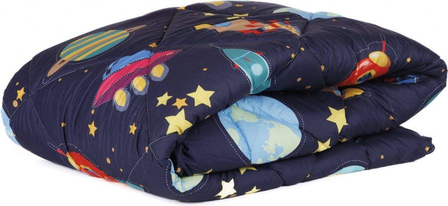 Zelesta Kiddybed Space Dream 140x200 Kinderdekbedovertrek Wasbaar hoesloos kinderdekbed Bedrukt kinderdekbed All Year Winterdekbed & Zomerdekbed