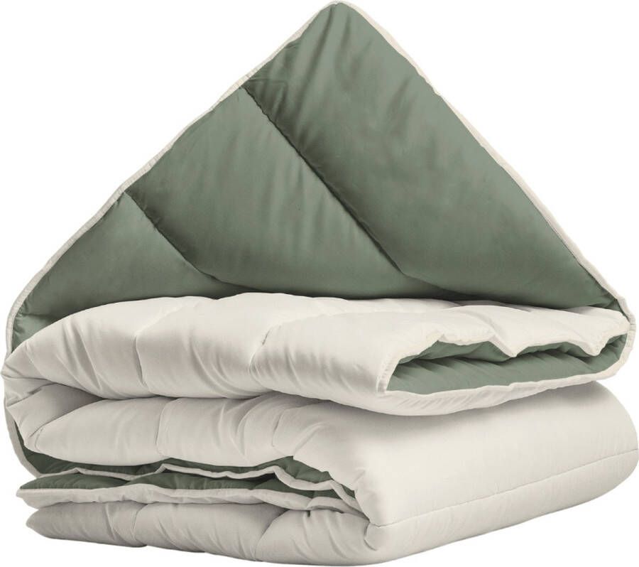 Zelesta Royalbed Green & Cream 200x200cm Dekbed zonder overtrek Wasbaar hoesloos dekbed Bedrukt dekbed All year zomerdekbed & winterdekbed