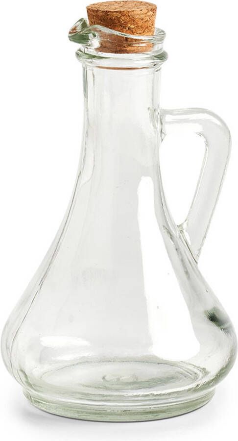 Zeller azijn olie fles glas 270 ml met kurk Olie- en azijnstellen