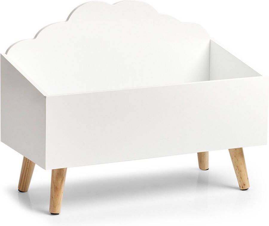 Zeller kinderopbergbox 'Wolke' MDF wit ca. 58 x 28 x 45 cm kindermeubel kinderen opbergdoos