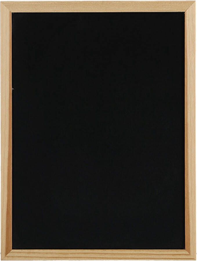 Zeller krijtbord schoolbord memobord magnetisch 30 x 40 cm hout