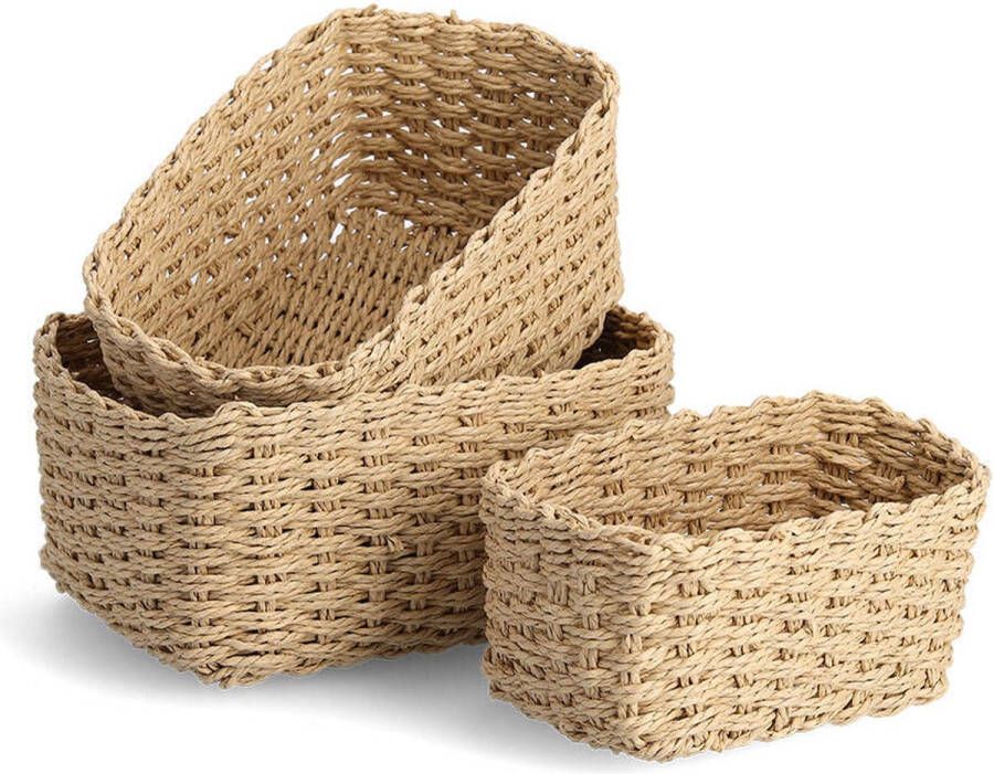 Zeller Present Opbergmand stapelbaar (set 3 stuks)