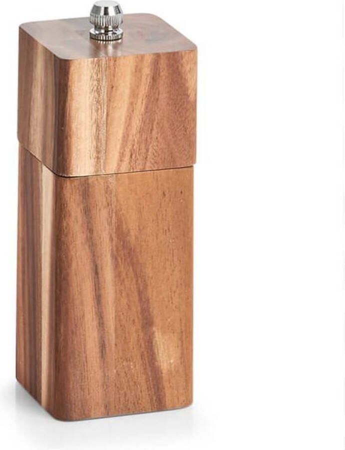 Zeller 1x Peper zout molens acacia hout 13 cm Keuken kookbenodigdheden Peper en zout molens Pepermolen Zoutmolen
