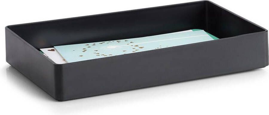 Zeller Present Bureau organizer accessoires bakje zwart 18192 Stapelbaar