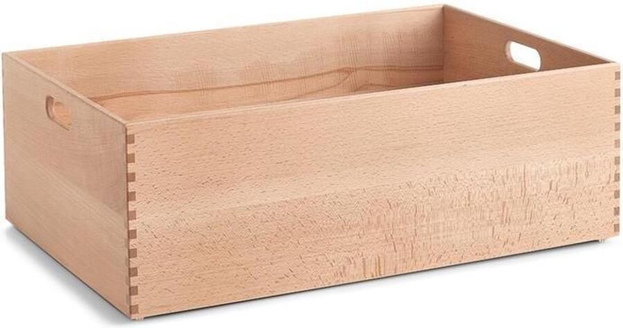 Zeller Present Zeller Storage Box beech lacquered