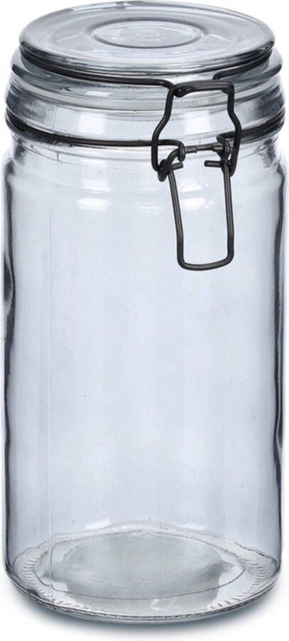 Zeller Voorraadpotten bewaarpotten 750 ml glas met beugelsluiting D10 x H15 cm Voorraadpot