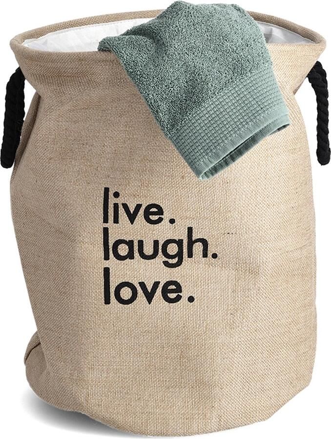 Zeller Present Waszak Naturel 2 praktische handgrepen natuurlijke jute-look