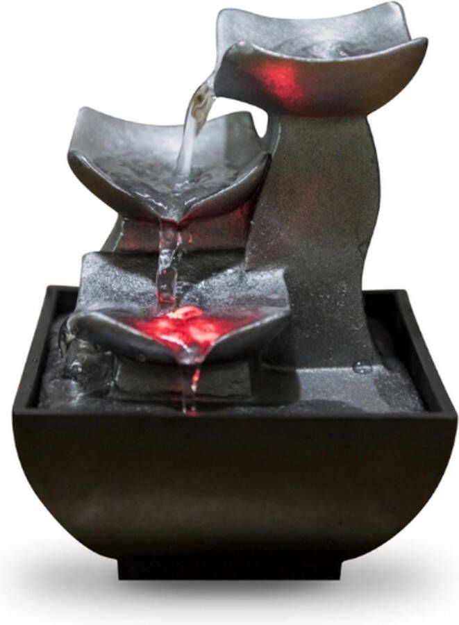 Zen Light Rustgevende Kamerfontein Binnenfontein Met Ledverlichting Waterfontein Binnen Kamerfontein Binnen Tafelfontein Indoor Fontein Kamer Fontein Kamerfontein Waterornament Kamerfontein Binnenshuis