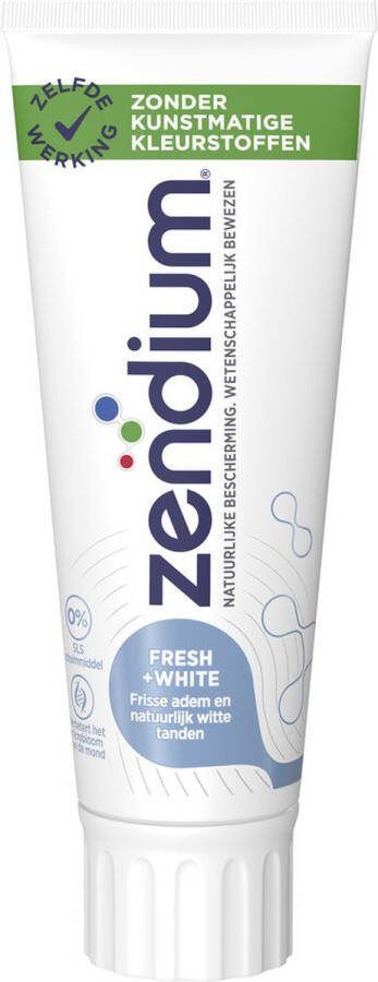 Zendium Tandpasta Fresh Whitener 5x 75 ml Voordeelverpakking