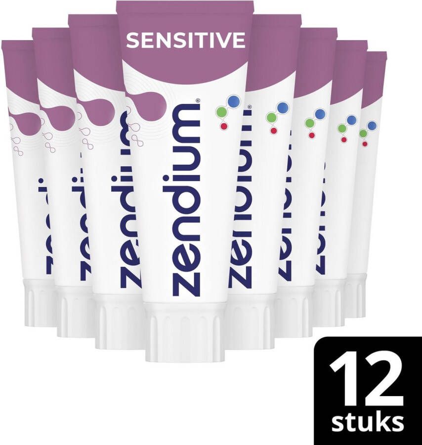 Zendium Sensitive tandpasta 12 x 75 ml voordeelverpakking