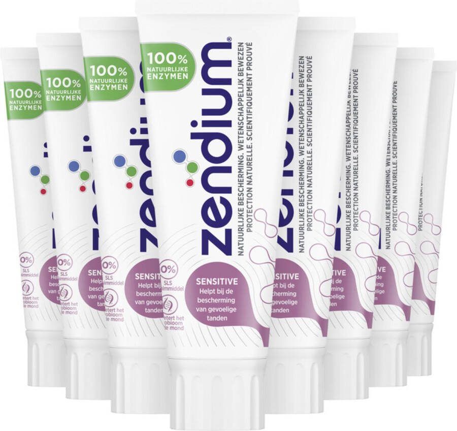 Zendium Tandpasta Sensitive met 100% natuurlijke enzymen 12 x 75 ml