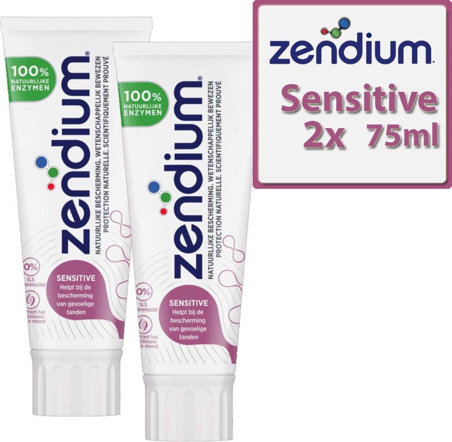 Zendium Sensitive Whitener tandpasta 2x 75 ml