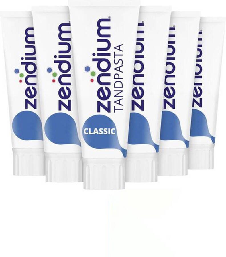 Zendium Tandpasta Classic Voordeelverpakking 6 x 75 ML