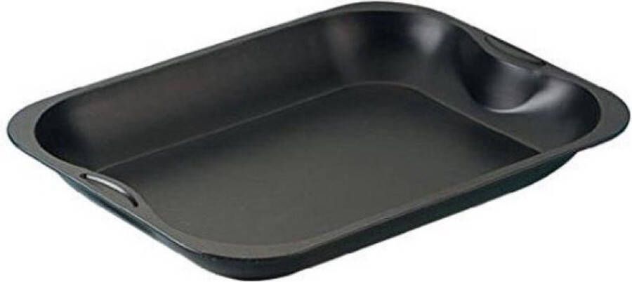 Zenker RVS Bak en braadvorm voor in de oven Bakplaat anti aanbak braadplaat 40 x 30 cm