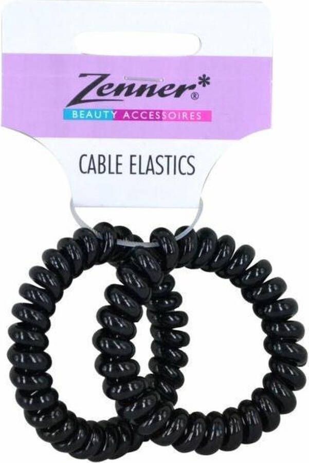 Zenner Cable Elastics Zwart 2 stuks