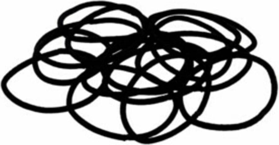 Zenner Elastieken Metal Free Zwart 4 x 15 stuks Voordeelverpakking