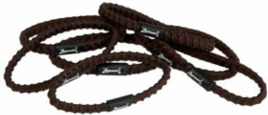 Zenner Elastieken Stay in Hair Bruin 4 x 7 stuks Voordeelverpakking