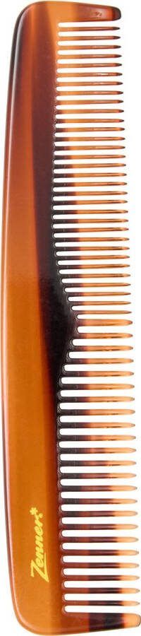 Zenner zakkam pocket comb bruin handgezaagd kam 13 cm