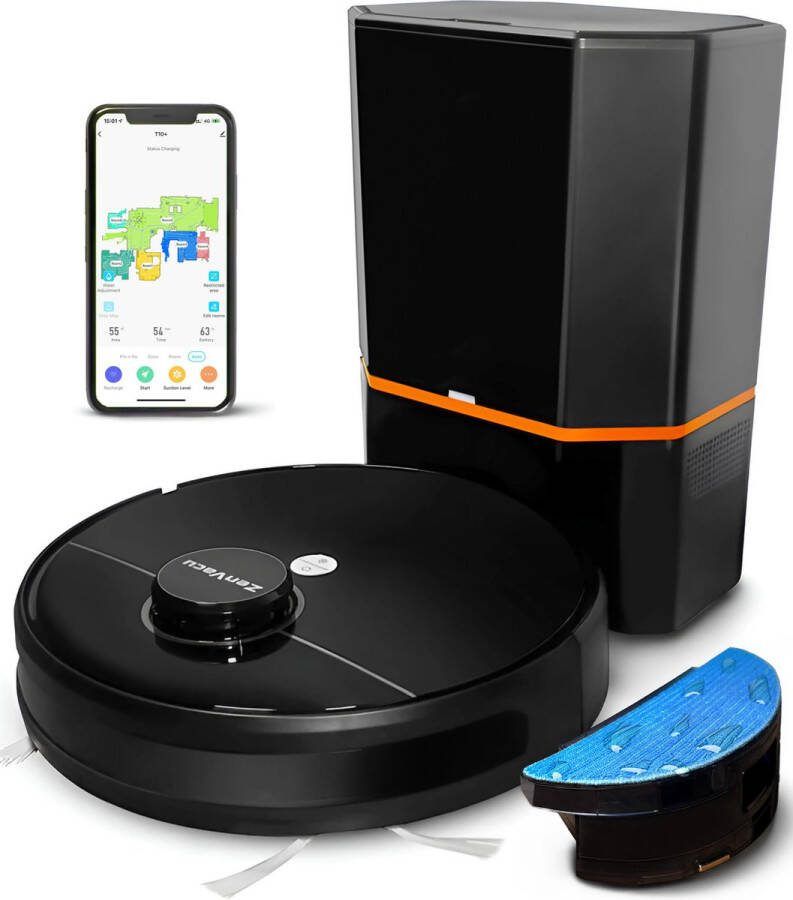 ZenVacu G8 Pro Robotstofzuiger met Dweilfunctie Robotstofzuiger Huisdieren Robotstofzuiger met Laadstation