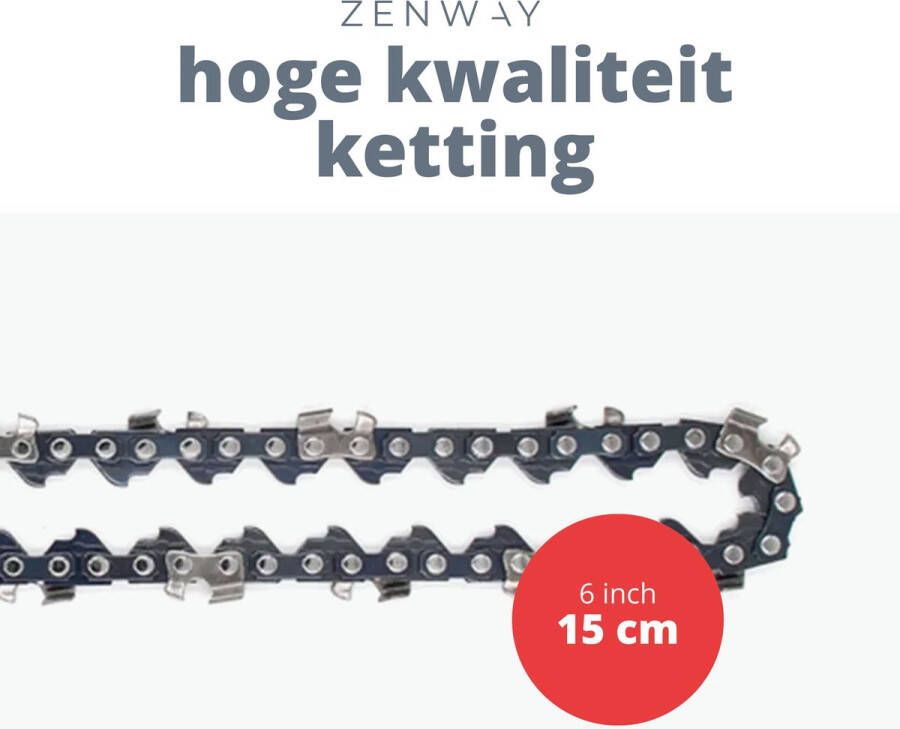 Zenway 15 cm Groot Ketting voor Mini Kettingzaag met accu