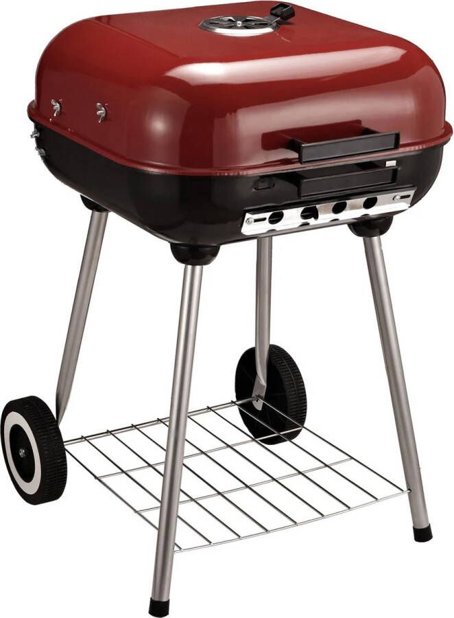 Zenzee Houtskool Barbecue Bbq Grill Barbeque 47 5 Cm Rood