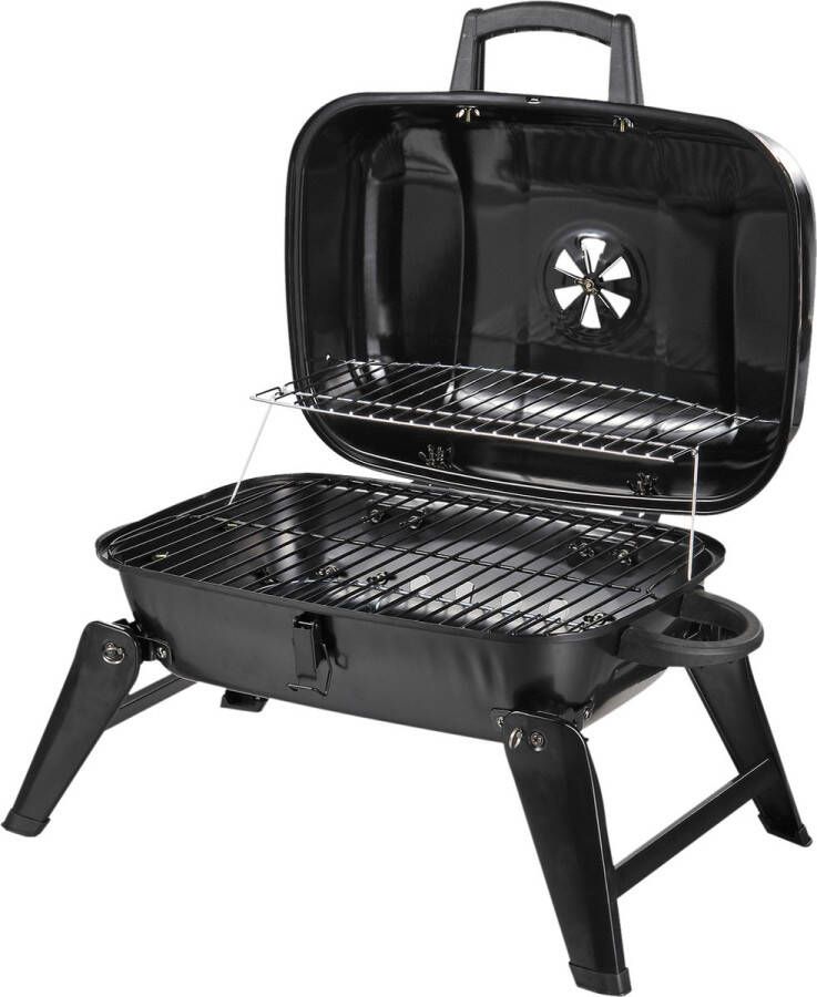 Zenzee Houtskool barbecue Camping BBQ Tafel BBQ Barbecue Barbeque Zwart