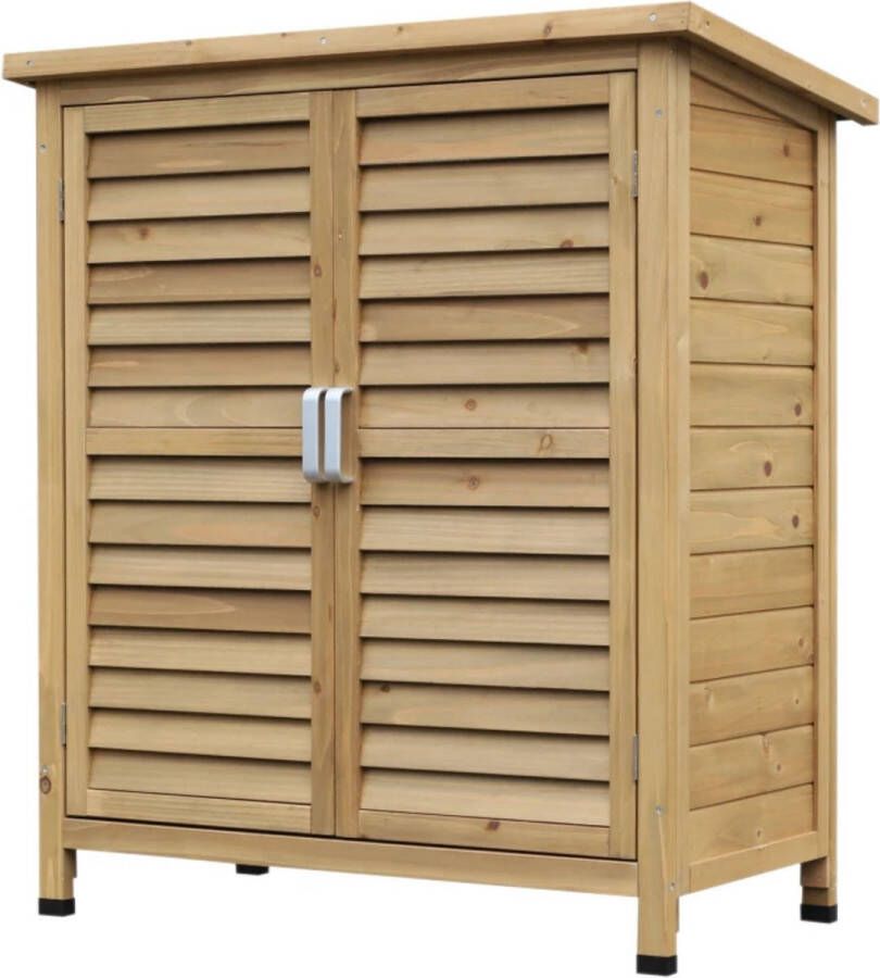 Zenzee Tuinkast Hout Tuinhuis Opbergkast L87 X B47 X H97 Cm