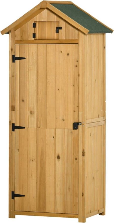 Zenzee Tuinkast Hout Tuinhuis Tuinschuur Tuinhuis Hout B77 x D54 2 x H179