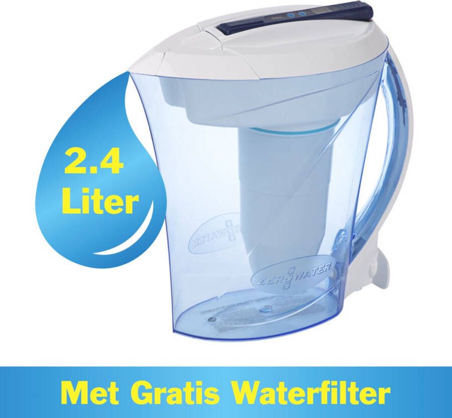ZeroWater 2 4 Liter Ready Pour Waterkan met TDS meter