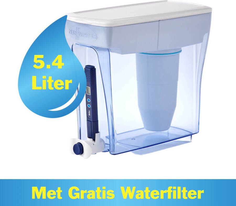 ZeroWater 5 4 Liter waterkan met TDS Meter