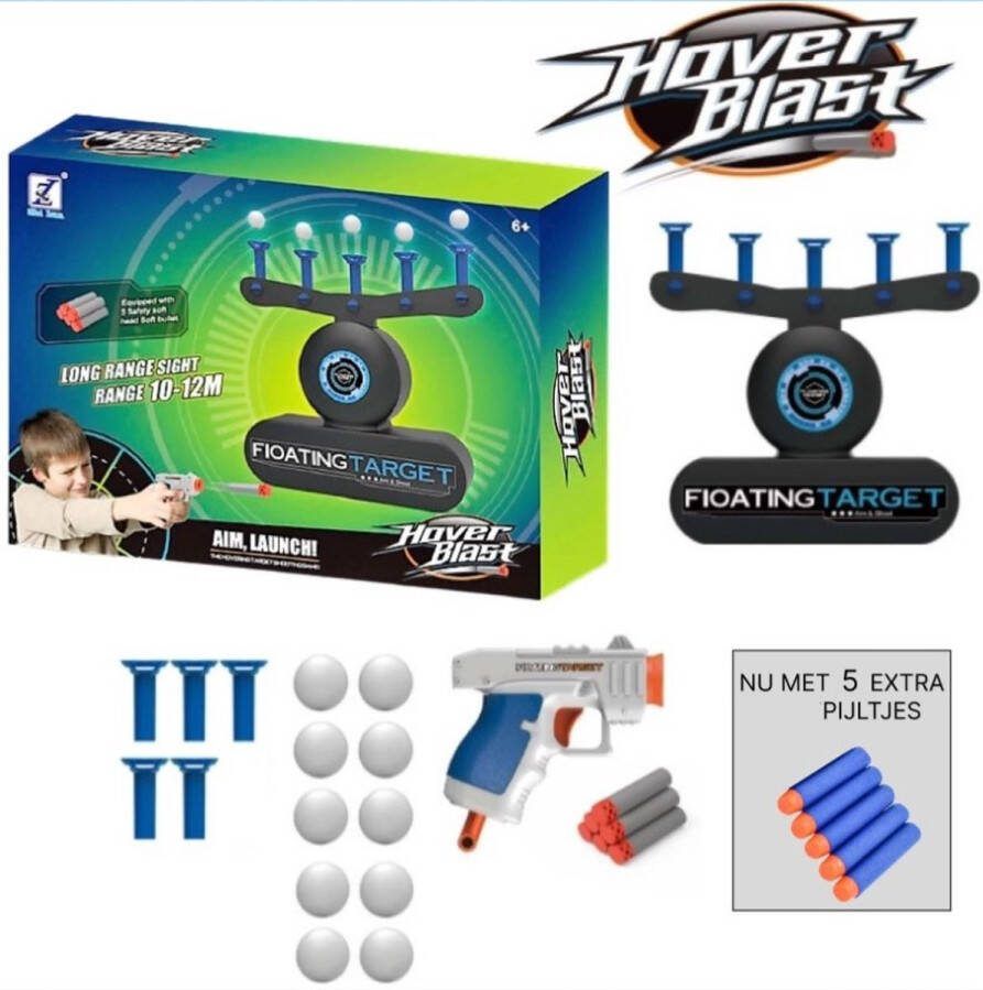 Zh1 Lun Schietspel | Hover Blast Floating Ball Shooting Game | Target Shooting | Floating Ball | Schietspel met Balletjes Zweven | SpeelgoedBlaster met Zwevende Balletjes | Blaster | Drinkspel | Schietspel voor Kinderen en Volwassenen