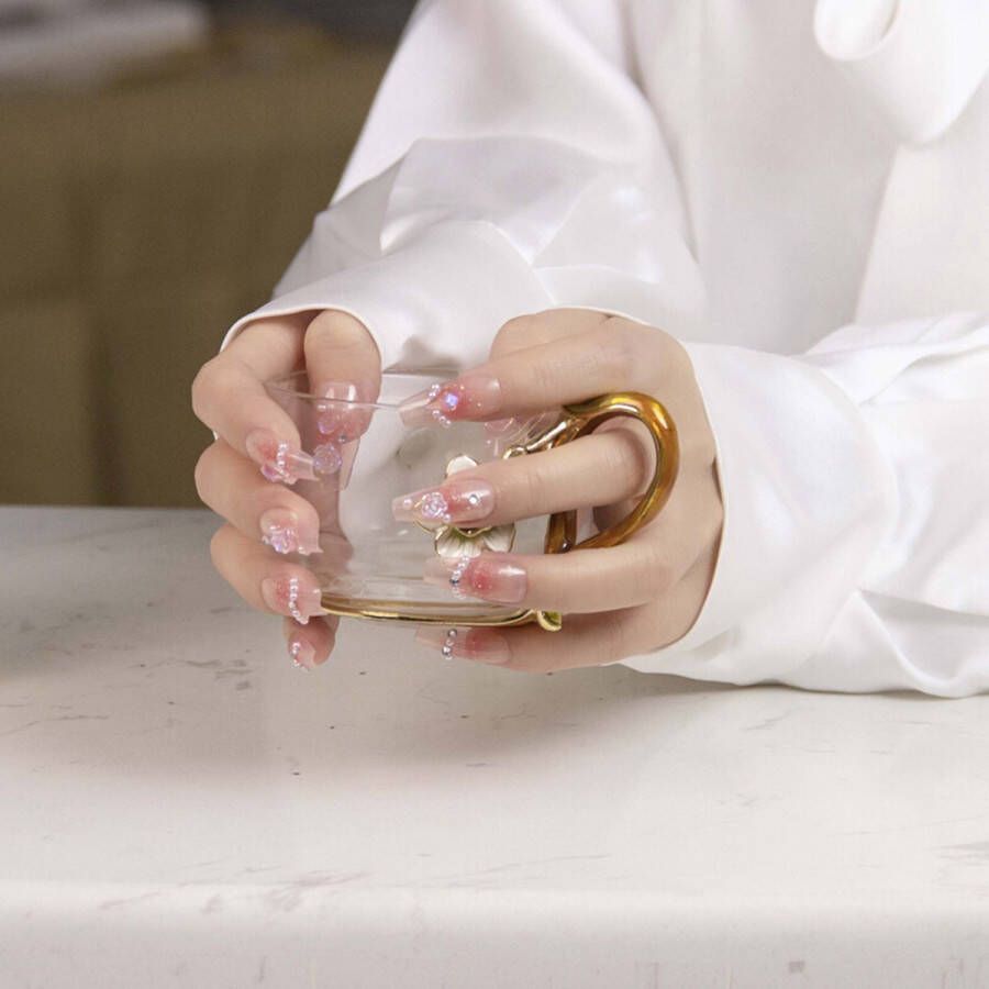 Zhenyue -Nail Art -Plaknagels-Nail Art Set Tools Nagelstickers Meisjes-Nagelstickers Nail Art-Gel Nail Wraps Nagels Wraps-24 Stickers
