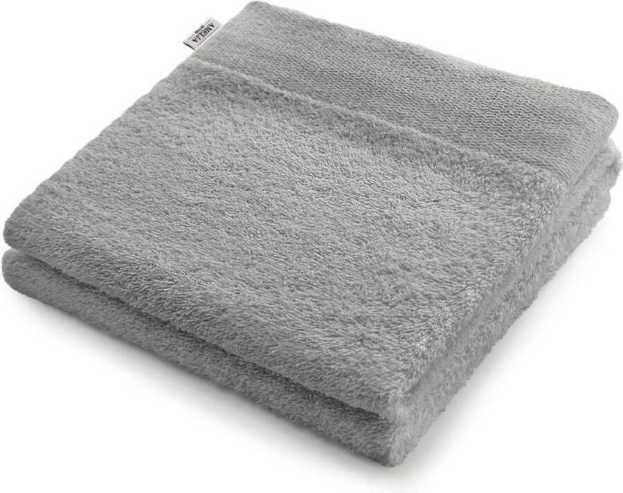 Zhs Handdoekenset grijs 2 handdoeken 50x100cm en 2 badhanddoeken 70x140cm 100% katoen kwaliteit absorberend grafiet antraciet