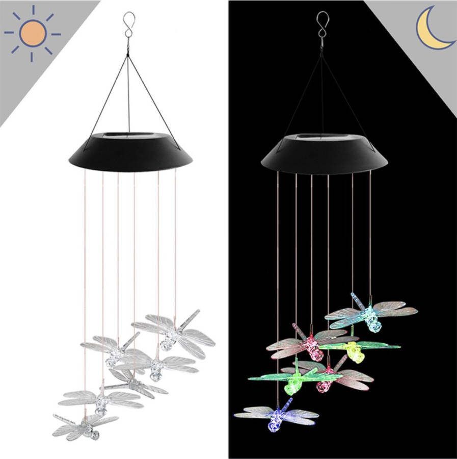 LED Solar libelle Windgong Waterdichte Tuinverlichting zonne-energie lamp Sfeervolle solar lantaarn Waterbestendige solar lamp Voor binnen en buiten