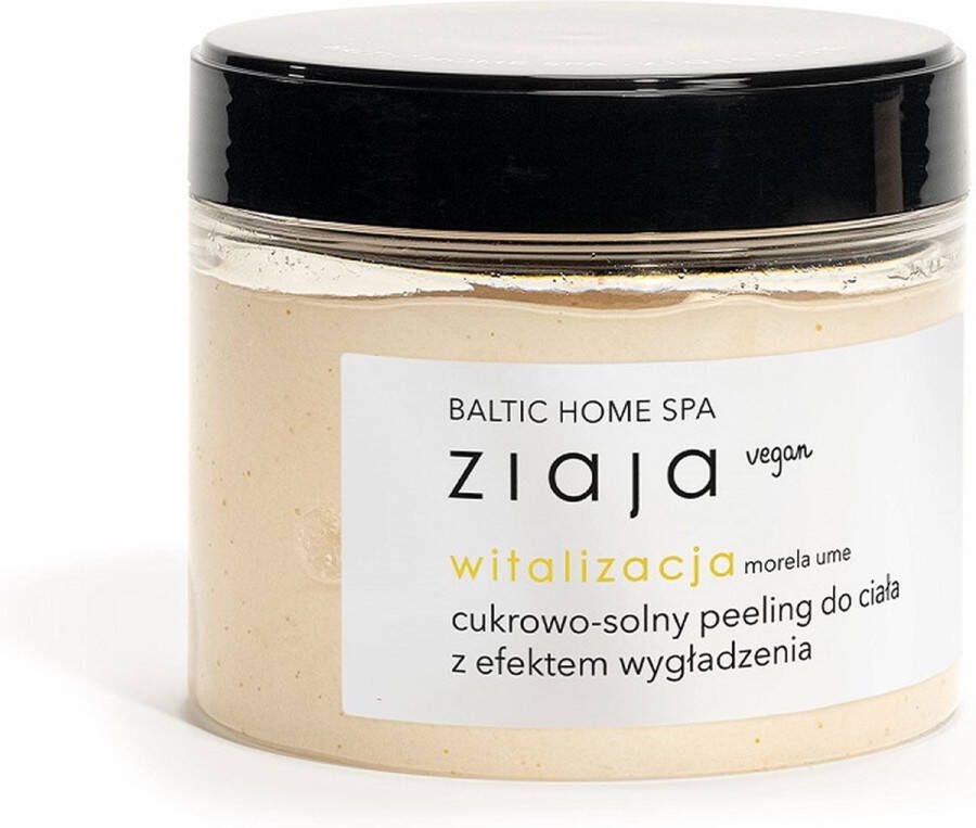 Ziaja Baltic Home Spa Vitaliserende suiker-zout lichaamsscrub met gladmakend effect Abrikozen Ume 300ml