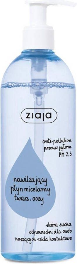 Ziaja De-make-up vochtinbrengende micellaire vloeistof voor gezicht en ogen 390ml