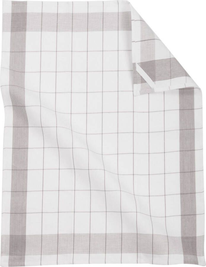 Zic-Zac Keukenhanddoek 51x72 cm set2 grijs