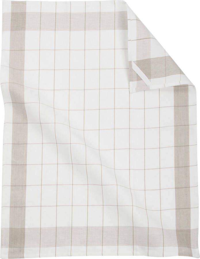 Zic-Zac Keukenhanddoek 51x72 cm set2 taupe