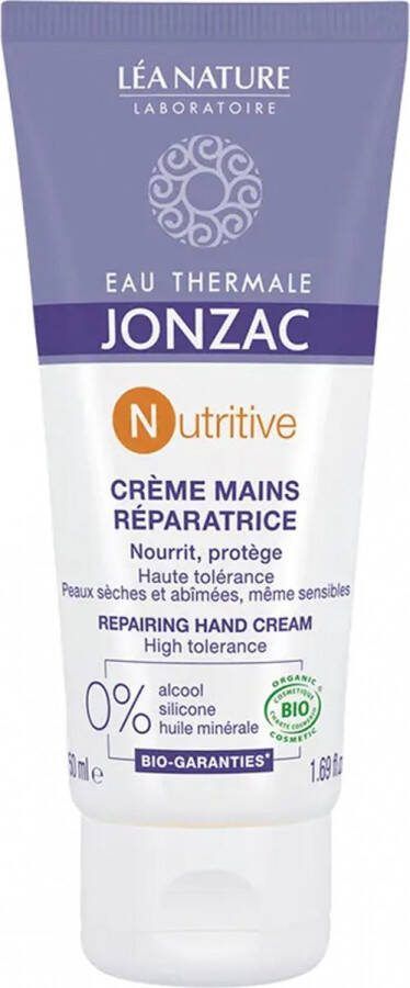 Zie Label Eau de Jonzac Nutritive Organic Herstellende Handcrème 50 ml