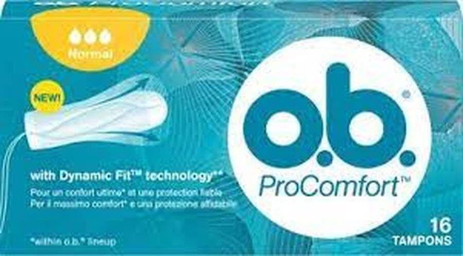 Zie Label OB Tampons pro comfort normaal 16st