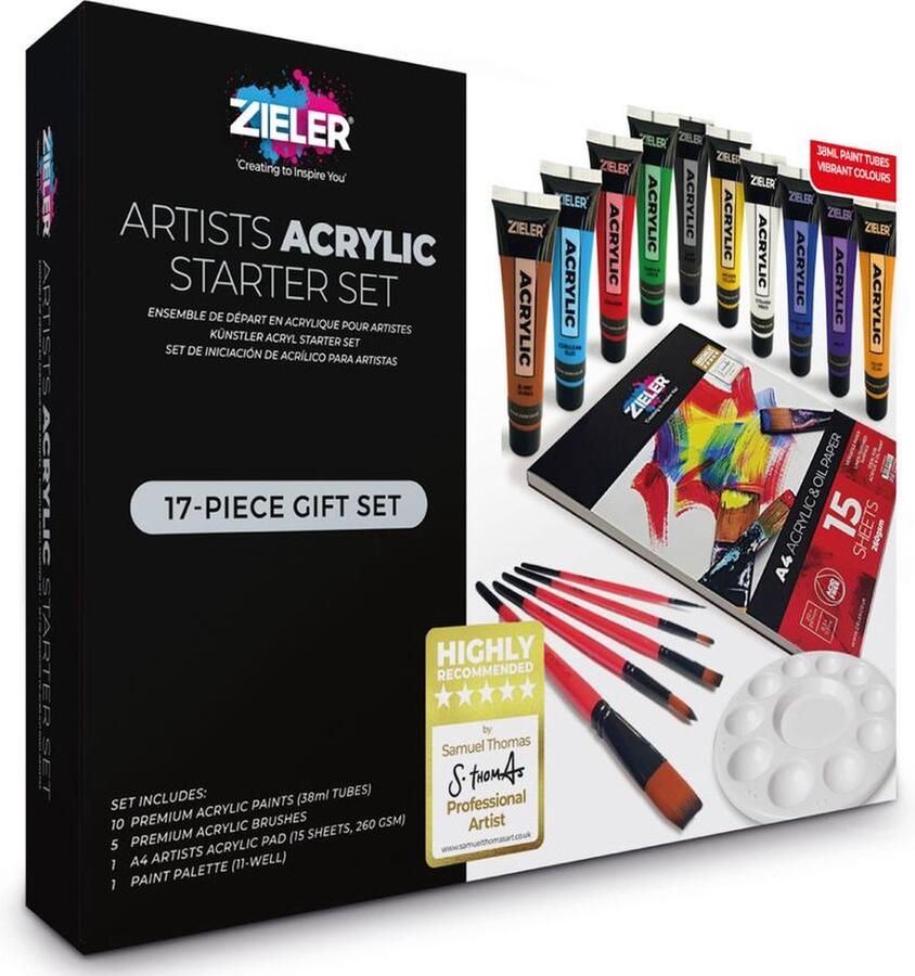 Zieler ACRYLIC STARTER GIFT SET 17 STUKS