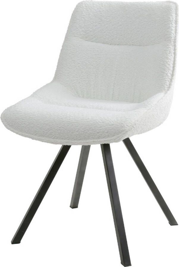 Zijlstra AnLi Style Stoel plooi boucle wit