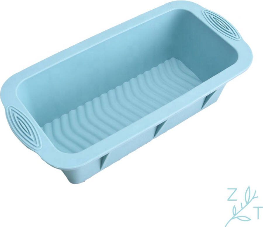 ZijTak Cakevorm Broodvorm Cake bakvorm Siliconen Rechthoekig Bakken Stevig Blauw