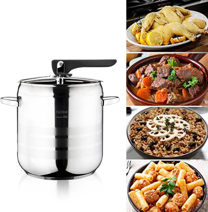 Zilan Easy snelkookpan pressure cooker geschikt voor alle warmtebronnen ook inductie 5 liter