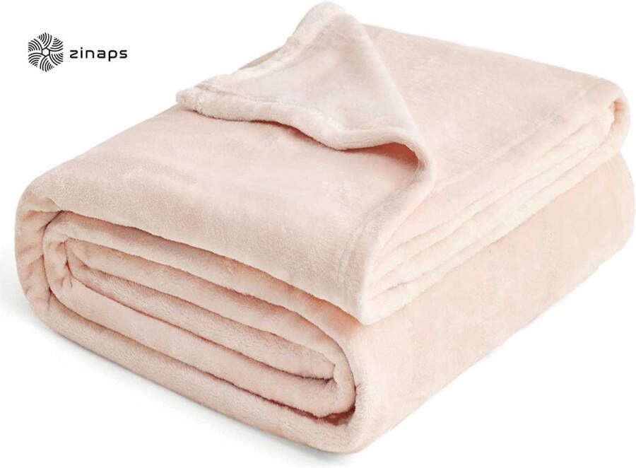 Zinaps plaid 220x200 knuffeldeken Fluffy Deken Zacht en warme deken in de woonkamer fleece deken kreukvrij Anti-Stain als Sofa deken of sprei