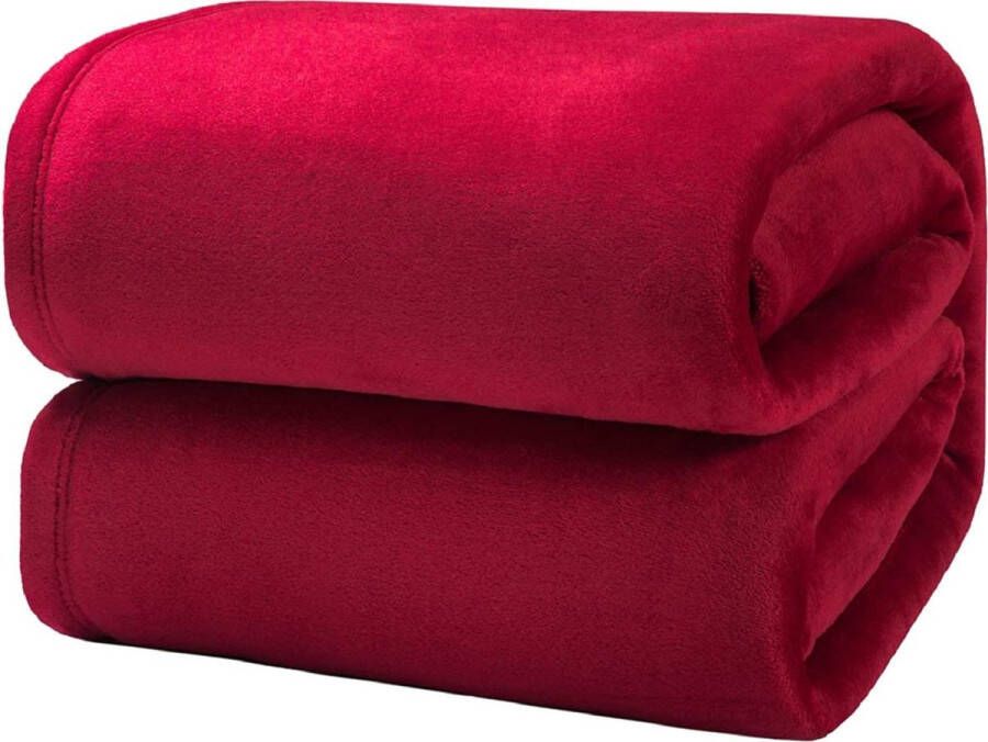 Zinaps plaid 220x240 knuffeldeken Fluffy Deken Zacht en warme deken in de woonkamer fleece deken kreukvrij Anti-Stain als Sofa deken of sprei